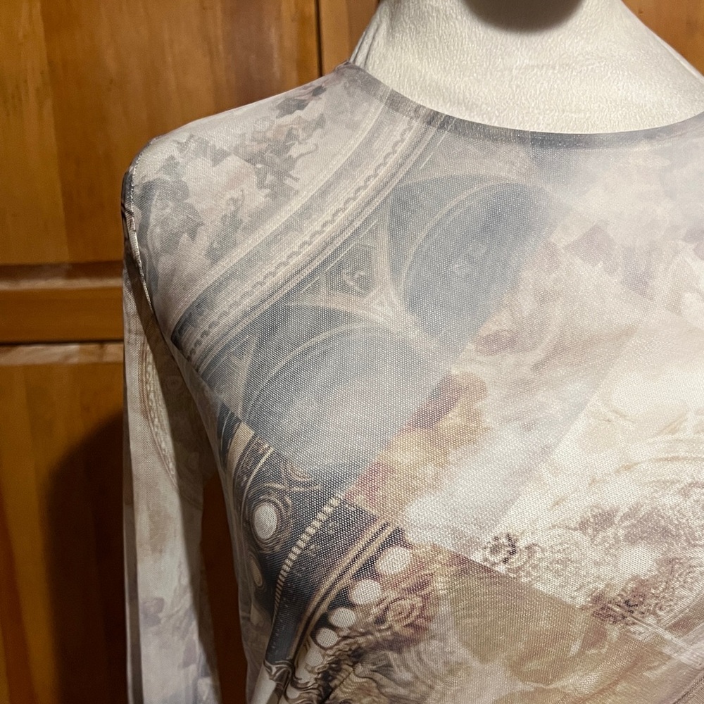 Ted Baker Zaralee Elegant Printed Multicolor Long Sleeve Dress Sz US 2 Ted 0 - Picture 5 of 15